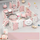 Megastar Baby Playpen Kids Playhouse With Multiple Activities - Pink