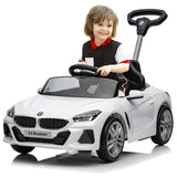 BMW Push Car With Canopy - White