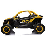 Can Am Maverick UTV Electric Ride-On Buggy - 24V - Yellow