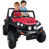 Factual Toys Jeep Spyder Monster 4X4 Ride On Car 12V - Red