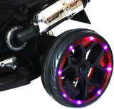 Vespa Kids Power Riding Motorbike with Side Support Wheels 12V - Blue