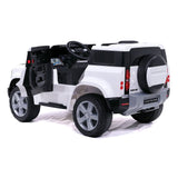 Land Rover Defender Ride On Truck With Remote Control 12V - White