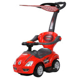 Factual Toys Megacar Canopy Kids 3-in-1 Push Car - Red