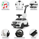Mercedes-Benz Push Car With Handle - White