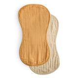 Mushie Burp Cloth Fall Yellow/Fog - Laadlee