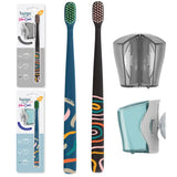 Flipper Bristles Soft Toothbrush with Cover - Pack of 2