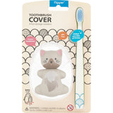 Flipper Oral Hygienic Set Fun Animal Kids Toothbrush With Holder - Cat