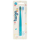 Flipper Fun Twigo Extra Soft Toothbrush for Kids Blue & White - Pack of 2