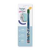 Flipper Bristles Soft Toothbrush with Cover - Ocean Blue