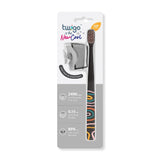 Flipper Bristles Soft Toothbrush with Cover - Smoke Grey