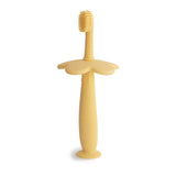 Mushie Flower Training Toothbrush Pale Daffodil - Laadlee