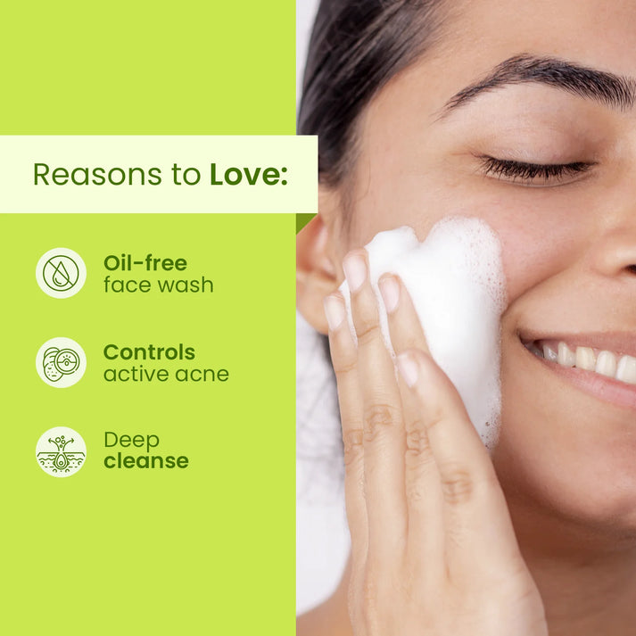 Mother Sparsh Tulsi & Tea Tree Foaming Facewash - 100ml - Laadlee