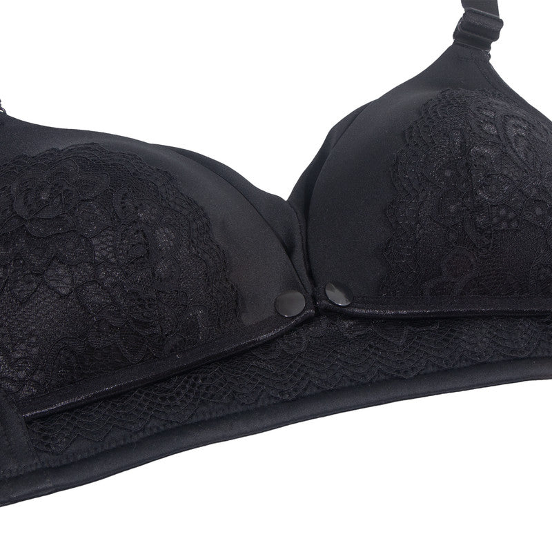 Okus Full Cup Maternity & Nursing Bra - Black - Laadlee