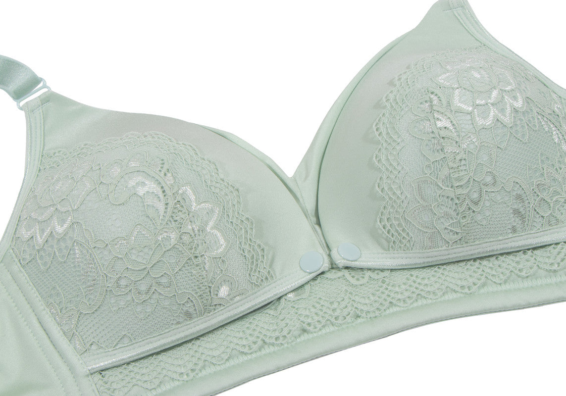 Okus Full Cup Maternity & Nursing Bra - Green - Laadlee