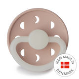 Frigg Moon Phase Silicone Baby Pacifier 0-6M, 1Pack, Blush Night - Size 1 - Laadlee