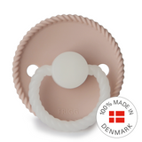 Frigg Rope Silicone Baby Pacifier 6M-18M, 1Pack, Blush Night - Size 2 - Laadlee