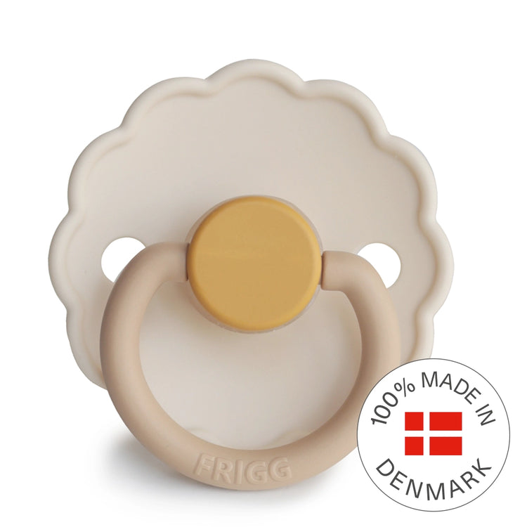 Frigg Daisy Silicone Baby Pacifier 0-6M, 1Pack, Chamomile - Size 1 - Laadlee