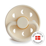 Frigg Moon Phase Latex Baby Pacifier 0-6M, 1Pack, Cream - Size 1 - Laadlee