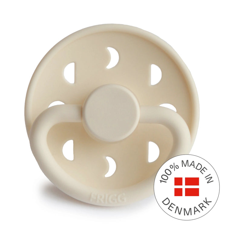 Frigg Moon Phase Silicone Baby Pacifier 6M-18M, 1Pack, Cream - Size 2 - Laadlee