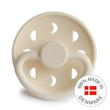 Frigg Moon Phase Silicone Baby Pacifier 6M-18M, 1Pack, Cream - Size 2 - Laadlee