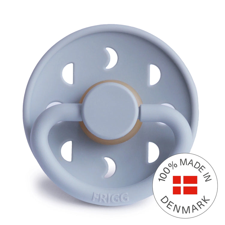 Frigg Moon Phase Latex Baby Pacifier 6M-18M, 1Pack, Powder Blue - Size 2 - Laadlee