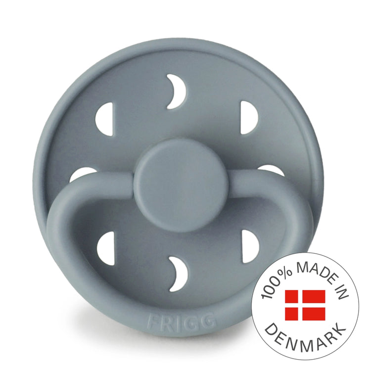 Frigg Moon Phase Silicone Baby Pacifier 0-6M, 1Pack, Stone Blue - Size 1 - Laadlee