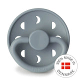 Frigg Moon Phase Silicone Baby Pacifier 0-6M, 1Pack, Stone Blue - Size 1 - Laadlee