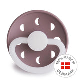 Frigg Moon Phase Silicone Baby Pacifier 6M-18M, 1Pack, Twilight Mauve - Size 2 - Laadlee