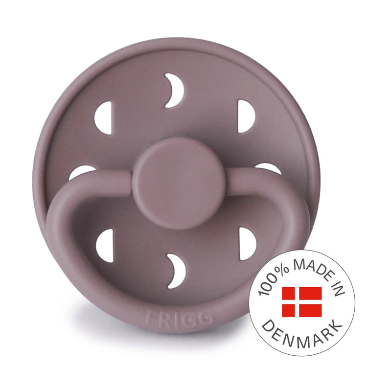 Frigg Moon Phase Silicone Baby Pacifier 0-6M, 1Pack, Twilight Mauve - Size 1 - Laadlee