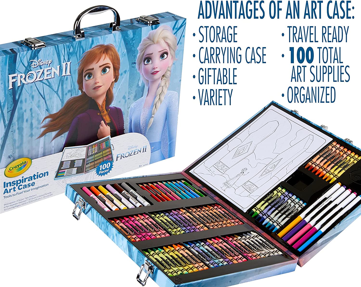 Crayola Inspirational Art Case Disney Frozen 2 - Pack of 100 - Laadlee