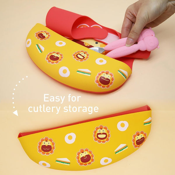 Marcus & Marcus - Wide Coverage Silicone Baby Bib - Pebble - Laadlee