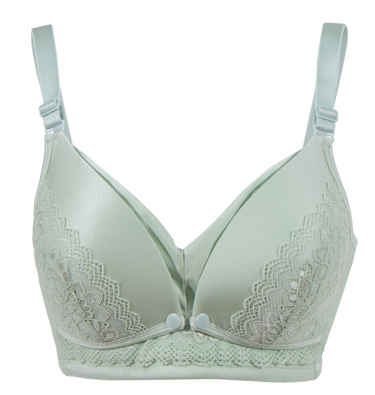 Okus Full Cup Maternity & Nursing Bra - Green - Laadlee
