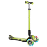 Globber Elite Deluxe Lights Scooter - Lime Green