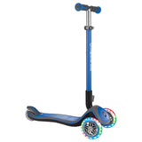 Globber Elite Deluxe Lights Scooter - Navy Blue