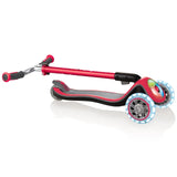 Globber Elite Prime Lights Scooter - New Red