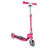 Globber Flow Foldable Junior Lights Scooter - Fuchsia