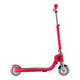 Globber Flow Foldable Junior Lights Scooter - Red