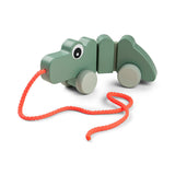 Done By Deer Pull Along Wiggle Toy Croco - Green
