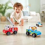 Hape Wild Riders Vehicle Police Car - Blue