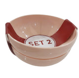 Inochi Amori Large Feeding Bowl 850ml Pack of  2- Light Pink