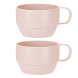 Inochi Amori Short Drinking Cup 350ml - Light Pink (Pack of 2)