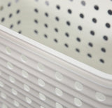 Inochi Tokyo Multi Purpose Storage Basket with Handle - White (43 x 28 x 24 cm)