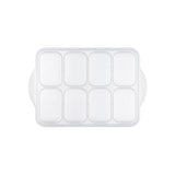 Inochi Amori  8 Cubes Baby Food Freezer Tray with Lid - White