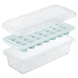 Inochi Kari 21 Slot Creative Ice Tray with Lid and Storage Box - Mint Green