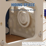 Lovely Baby Slide & Swing Set w/ Climbing Wall & Basketball Hoop - Pink