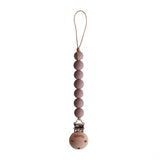 Mushie Pacifier Clips Halo Mauve - Laadlee