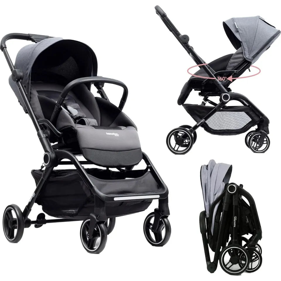 hamilton-t1-lightweight-baby-travel-stroller-magicfold-with-360-degrees-rotational-seat-grey-1