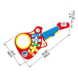 Hape Wooden 6-in-1 Guitar Shaped Music Maker Toy