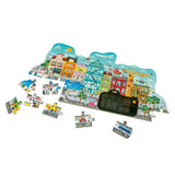 Hape Animated City Cardboard Game - 49Pcs