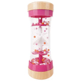 Hape Beaded Raindrops Rainmaker Shake & Rattle Activity Toy - Pink